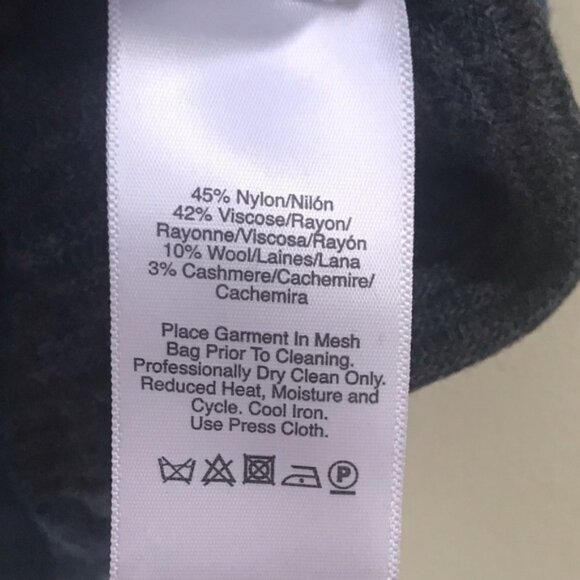 DKNY Color Block Ribbed Knit Sweater Cashmere Blend Boat Neck Oversized Minimal - Picture 11 of 16